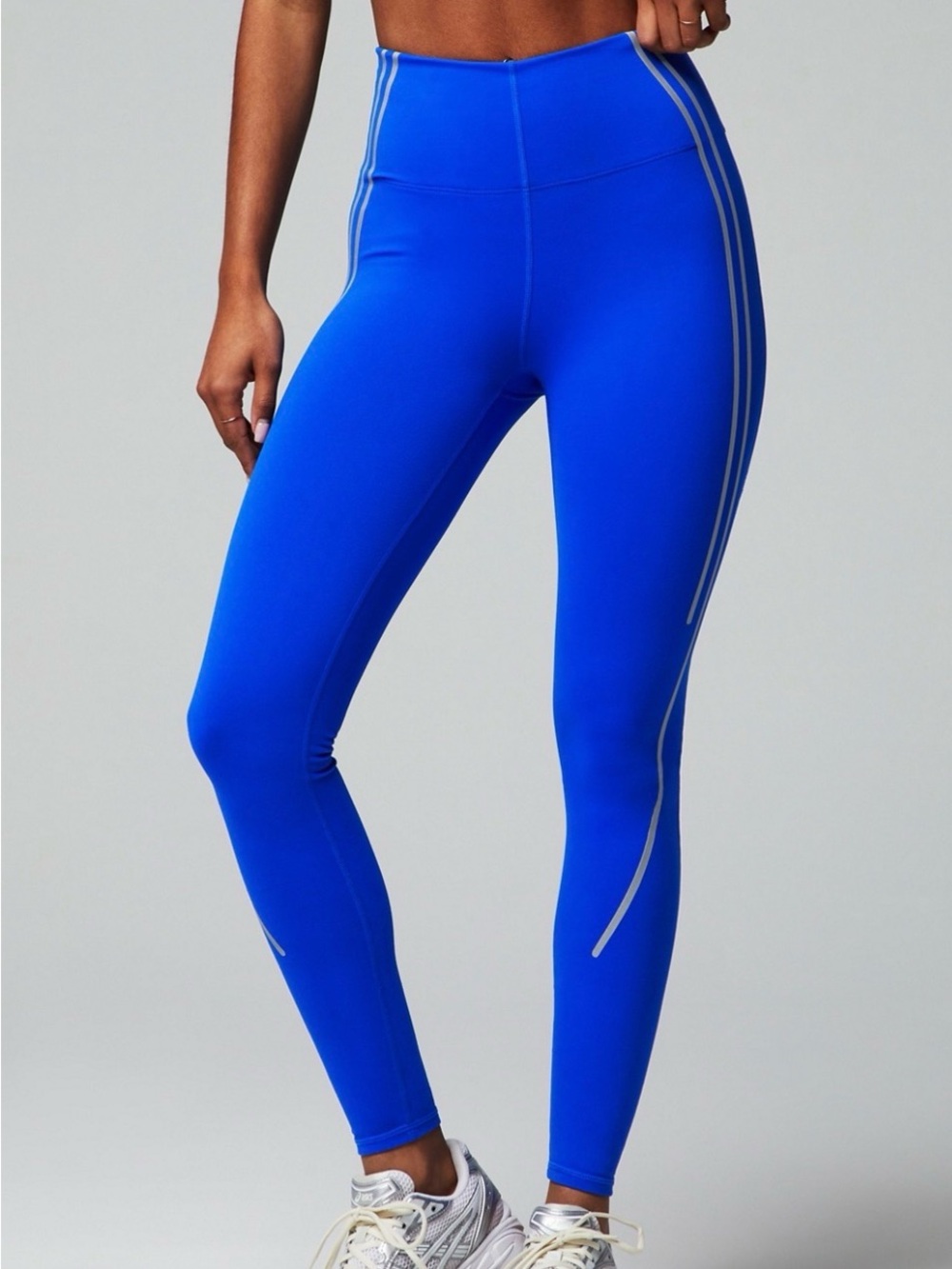 Fabletics Royal Blue Define PowerHold Rain & Reflect Leggings Size S Small 27"